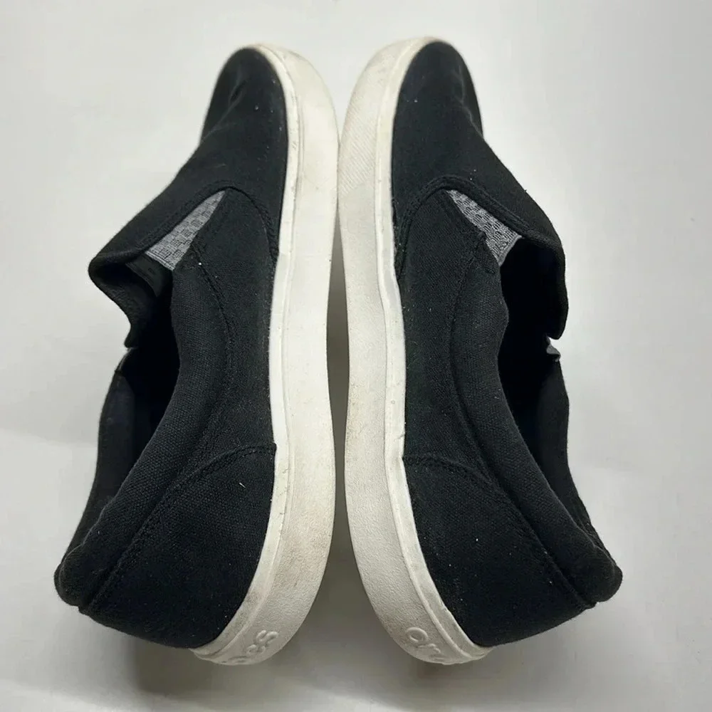Crocs Citilane Slip On Sneakers Casual Shoes Canvas Black White Mens Size 12